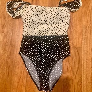 Summersalt polka dot one piece bathing suit